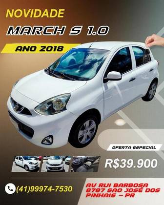 NISSAN MARCH 1.0 S 12V FLEX 4P MANUAL NISSAN MARCH 1.0 S 12V FLEX 4P MANUAL